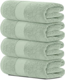 4Pc Green Bath Towels