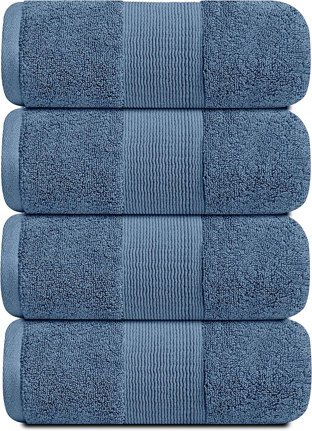 4pc Resort Collection Blue Bath Towels