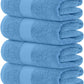 4Pc Light Blue Bath Towels