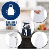 adjustable white apron