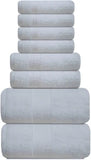 White 8Pc Towel Set