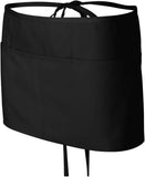 black apron with pocket