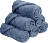 Rolled Blue Hand Towels