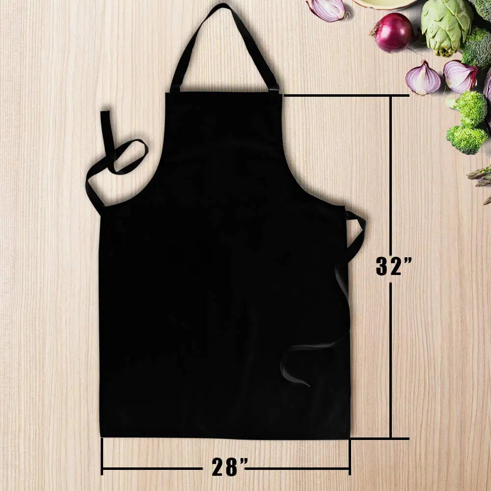 black adjustable apron