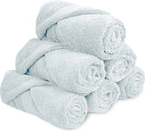 Rolled Green Hand Towels