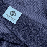 White Classic Hotel Collection navy Blue Bath Towels