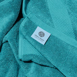 White Classic Hotel Collection Aqua Bath Towels
