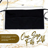 adjustable black apron