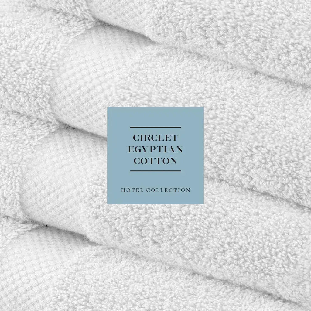 Circlet Egyptian Cotton White Bath Towel