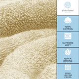 Quick Drying Beige Bath Towels