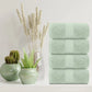 4PC Green Bath Towels Lifestyle
