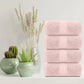 4Pc Pink Bath Towels Lifestyle