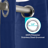 2 panels grommet curtains