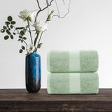 2pc green bath sheets lifestyle