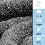 cotton gray bath towels