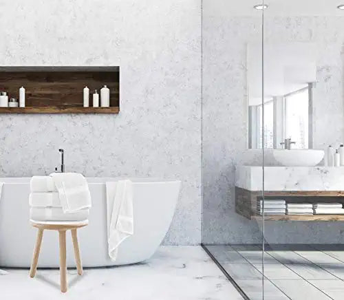 White Bath Towel Restroom Lifestyle
