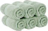 6Pc Rolled Green hand Towels