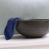 bathroom navy blue washcloth