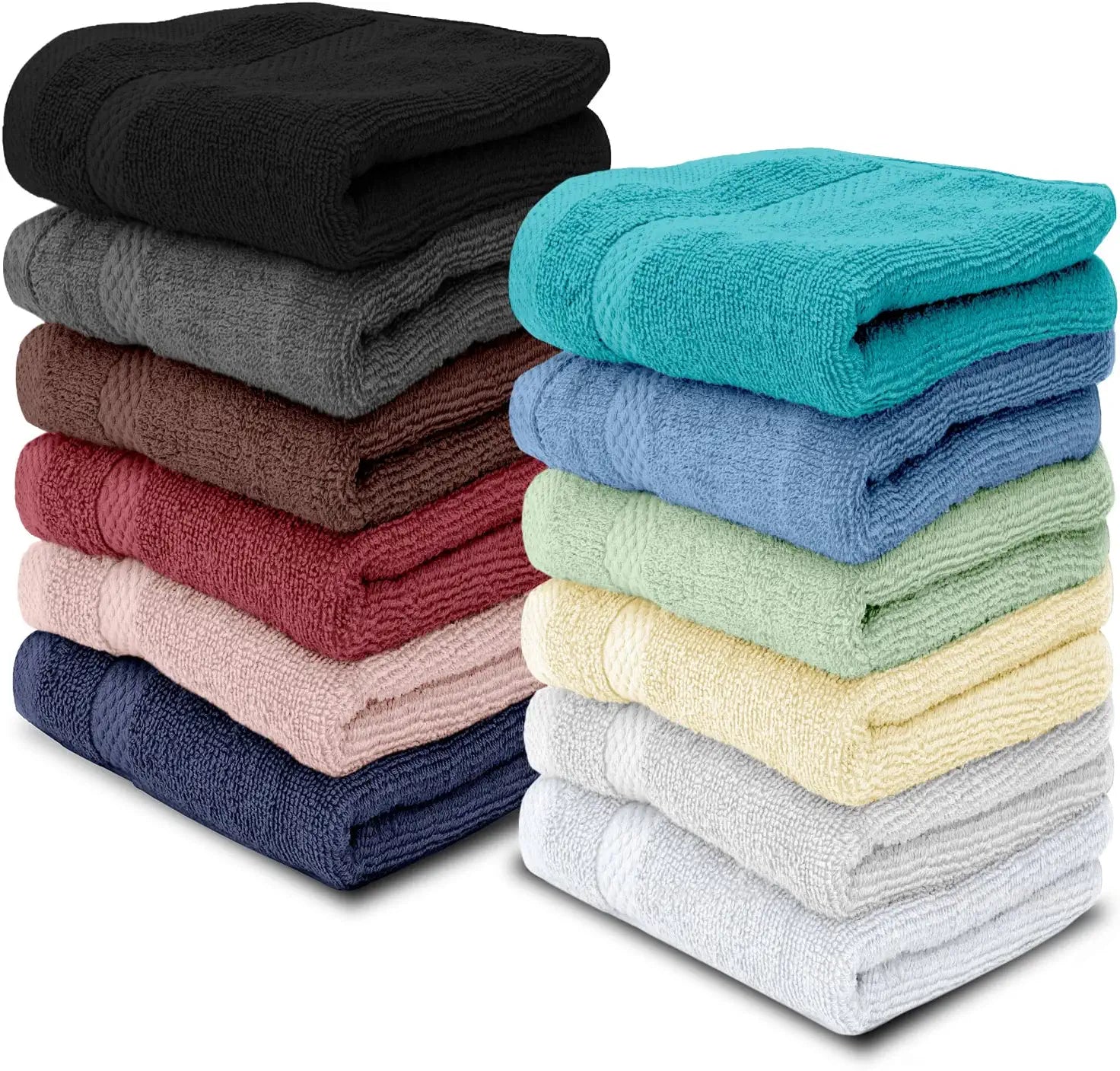 multi-color washcloths
