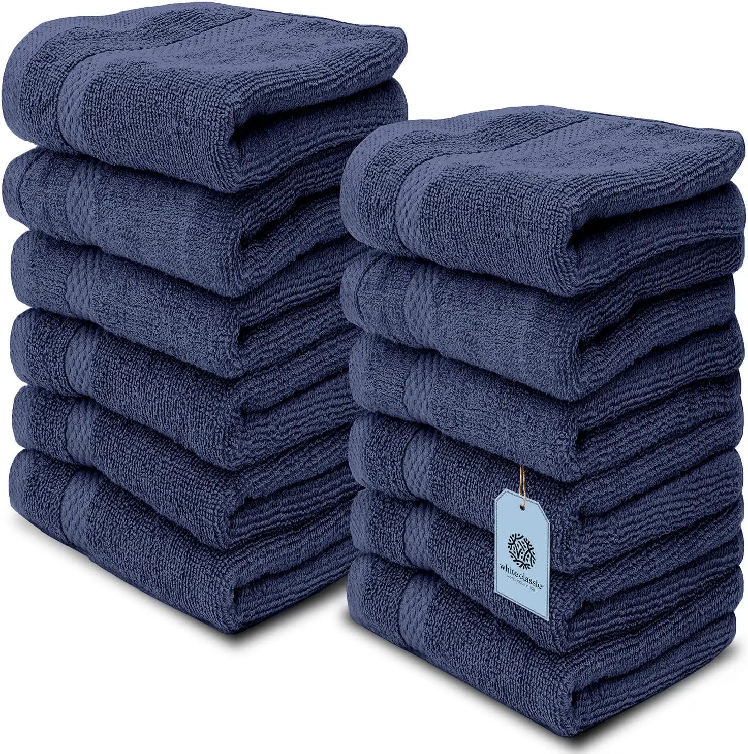 navy blue washcloths