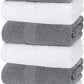 Grey and White Hand Towels