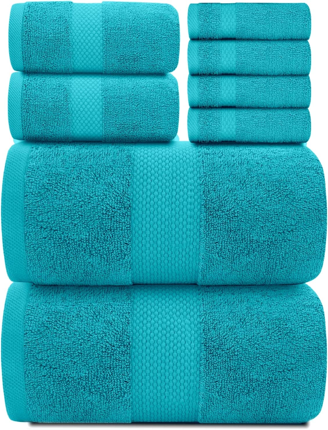 Hotel Collection 8Pc set Aqua towels