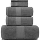 Hotel Collection 8Pc Gray towel set