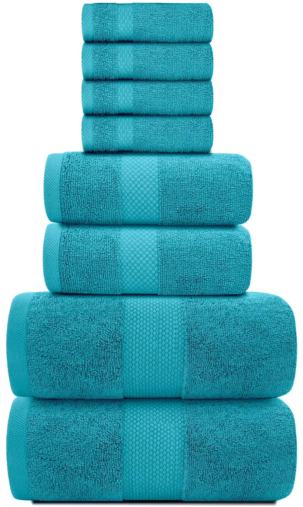 8Pc Aqua Towel Set