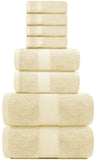 8Pc Beige Towel Set
