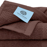 White Classic Hotel Collection Brown Towels