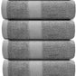 Cool Grey Hand Towels
