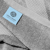 White Classic Hotel Collection Cool Grey Hand Towels