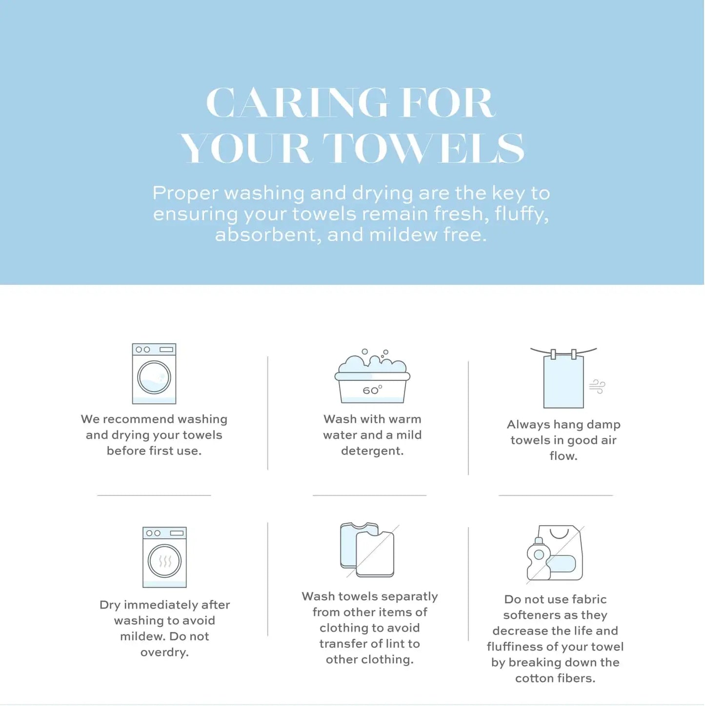 caring for your towels