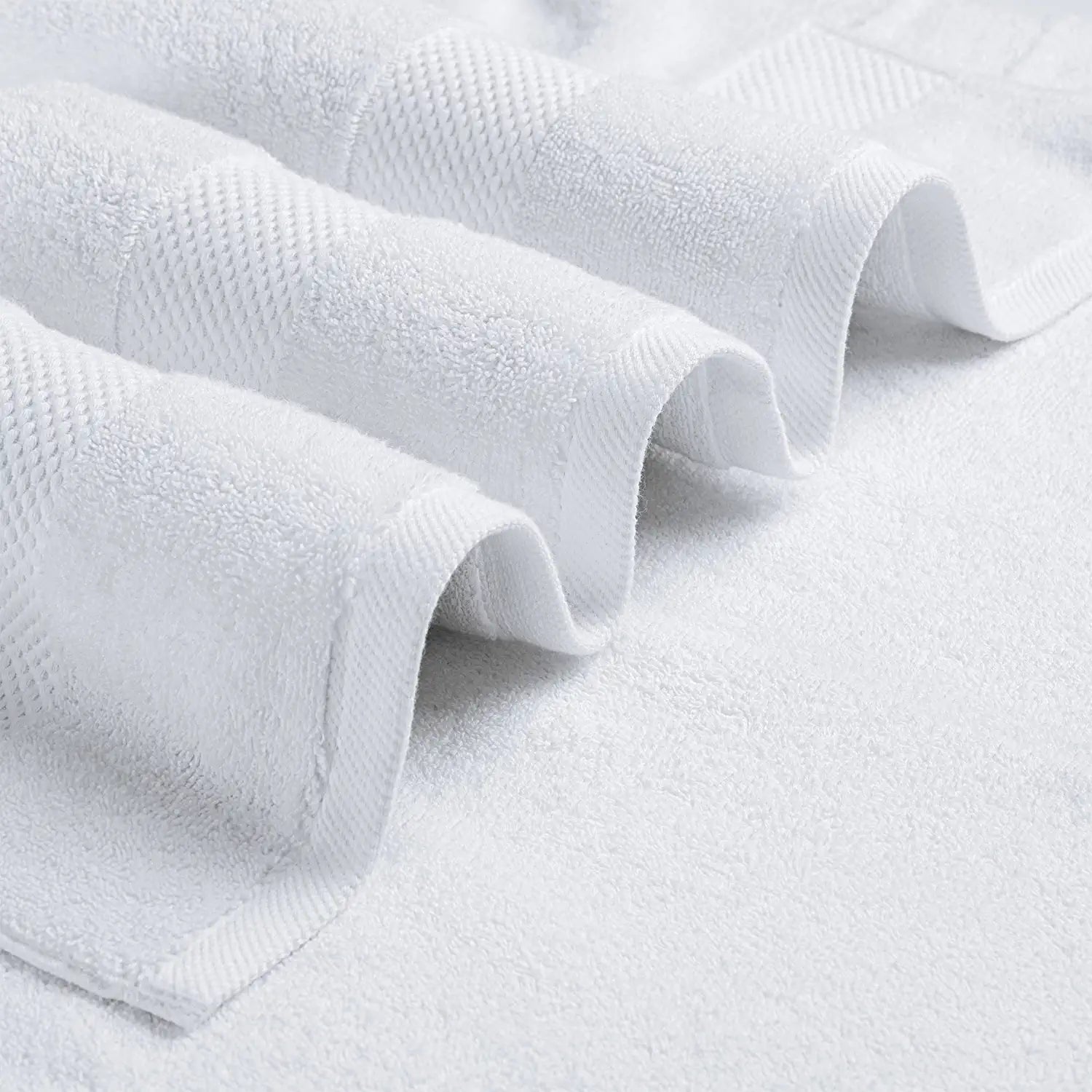  White Classic Luxury Bath Towels Large - Cotton Hotel