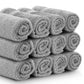 cool grey roll washcloths