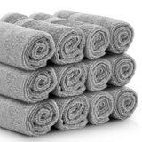 cool grey roll washcloths