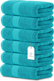 White Classic 6Pc Aqua Hand Towels