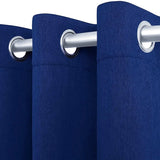 navy blue blackout curtains