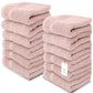 pink washcloths
