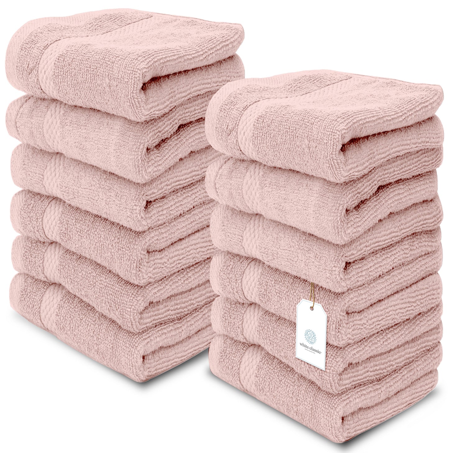pink washcloths