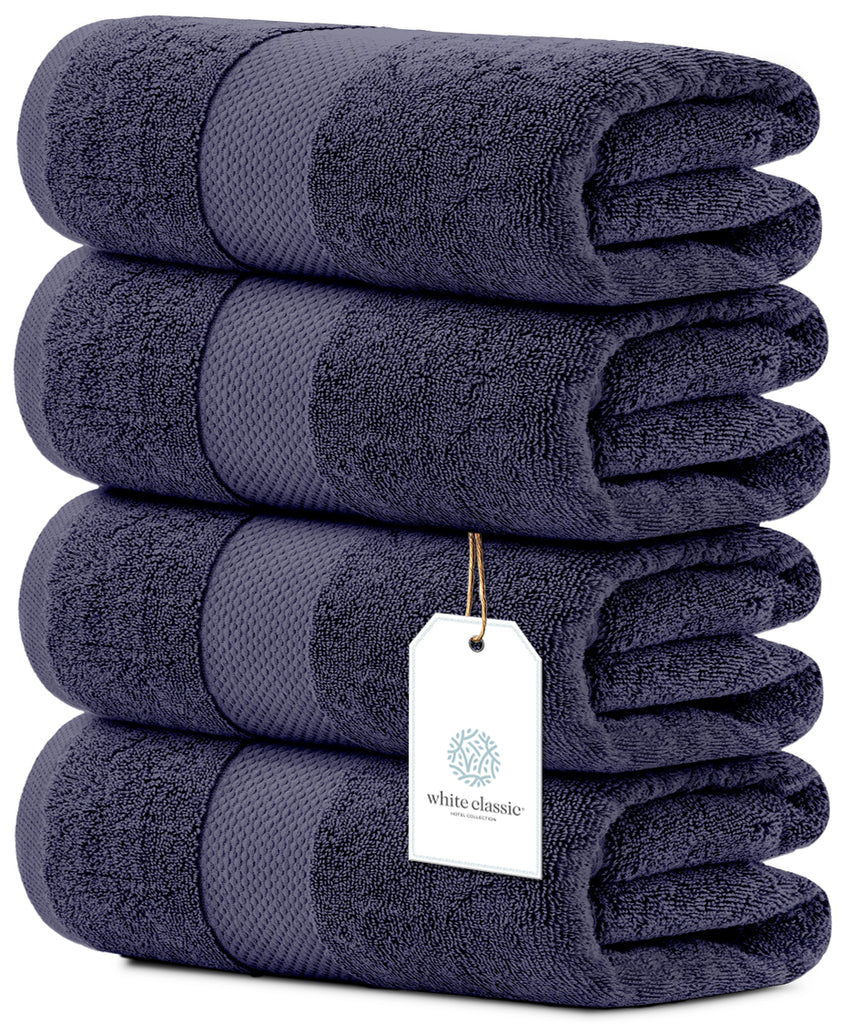 Navy Blue Bath Towels