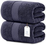 white classic navy blue bath sheets