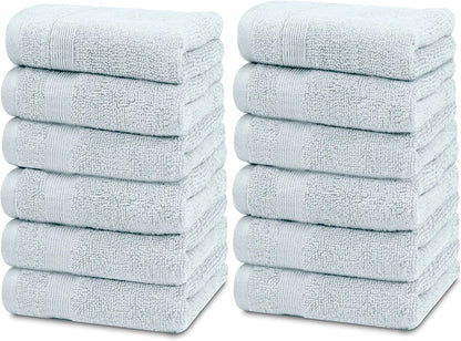 12pc green wash cloths