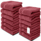 burgundy washcloths