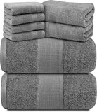 Gray 8Pc Towel Set