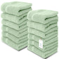 green washcloths
