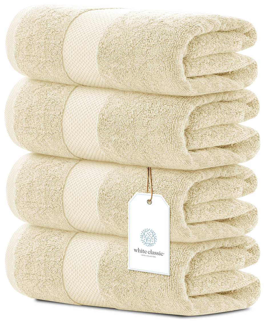 White Classic Resort Collection Soft Bath Towel Set