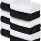 Black and White Dish Dobby Weave Hand Towels