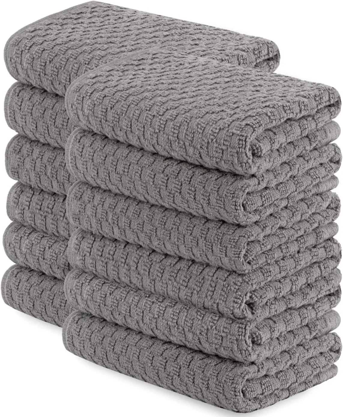 Weave Grey Hand Towels