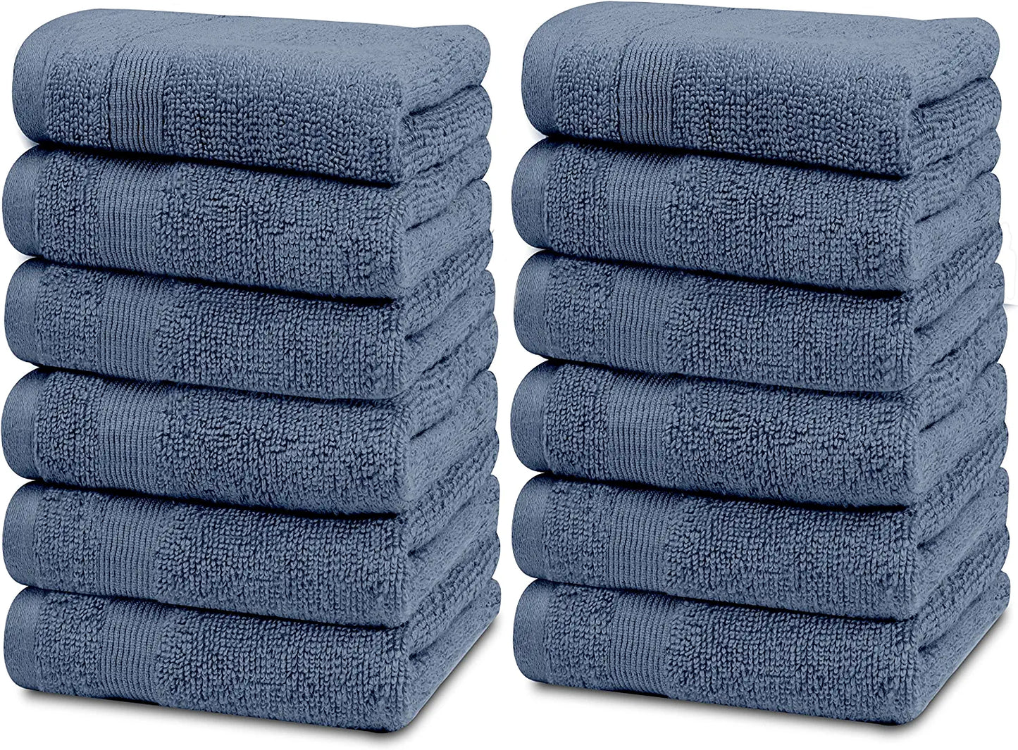 blue wash cloths